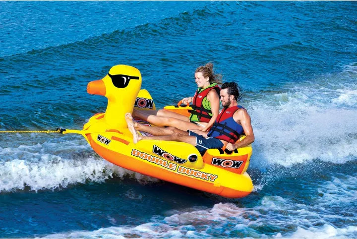 WOW Double Ducky 1-2 Person Water Tube, Water Sports Towable