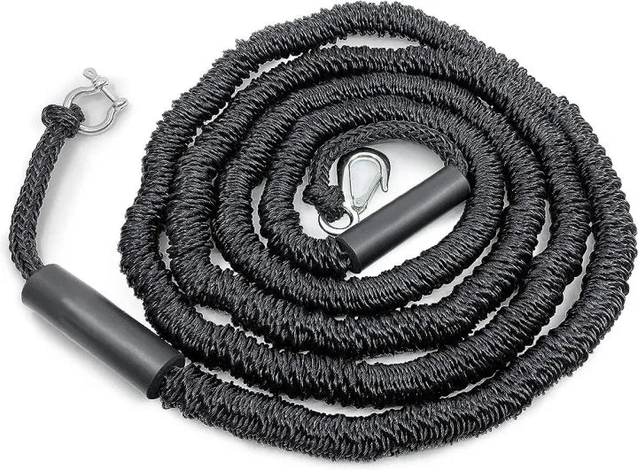 Original Anchor Buddy Stretch Line Rope 14' to 27' /Shock Absorbing/Shallow Water