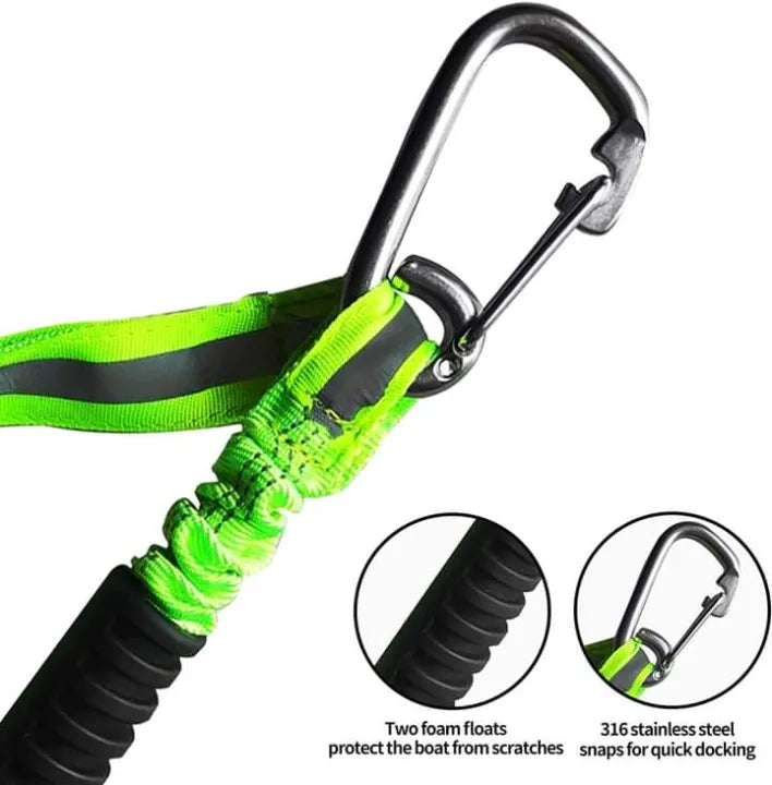 Fluorescent Bungee Absorbs Shock Mooring Rope for Jet ski, Boat