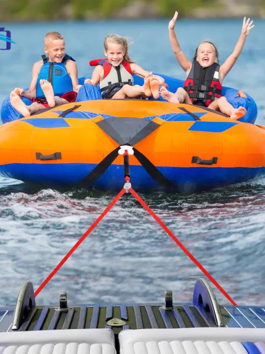 Heavy Duty Boat Tow Harness with 2 Steel Hooks, Resin Connector