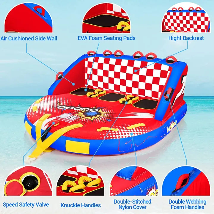 GOOGO 1-3 Person Towable Tube