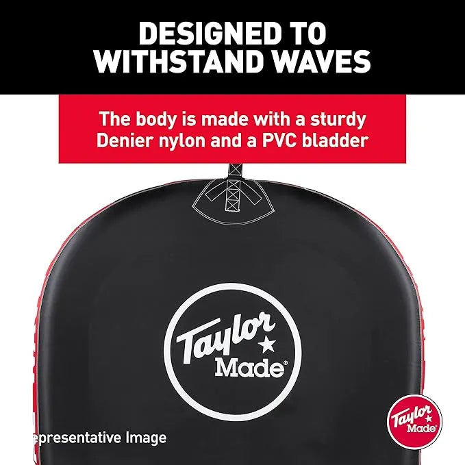 Taylor Made® Tidal Wave 3 Towable Tube, Fully Covered in a Heavy-Duty Nylon Shell 12 Webbing Handles Heavy-Gauge PVC Bladder เครื่องเล่นโซฟา