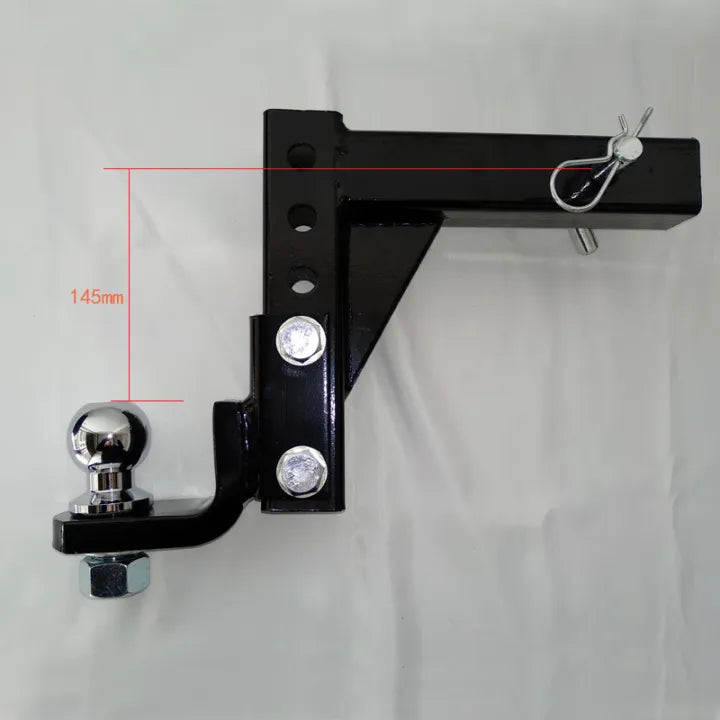 หัวบอลพร้อมหางปลาปรับระดับได้ Tow bar Adjustable Towing Ball Mount Tongue Hitch Trailer Car Bike Rack Boat 4WD