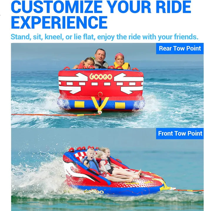 GOOGO 1-3 Person Towable Tube