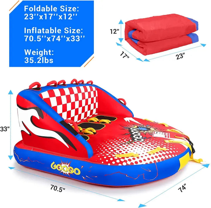 GOOGO 1-3 Person Towable Tube