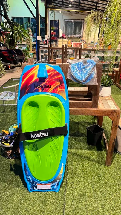 Kneeboard Water Sport with Adjustable Velcro Strap, Knee Board for Knee Boarding, Waterboarding, Knee Surfing, Kneeboard with Hook for Kids and Adults